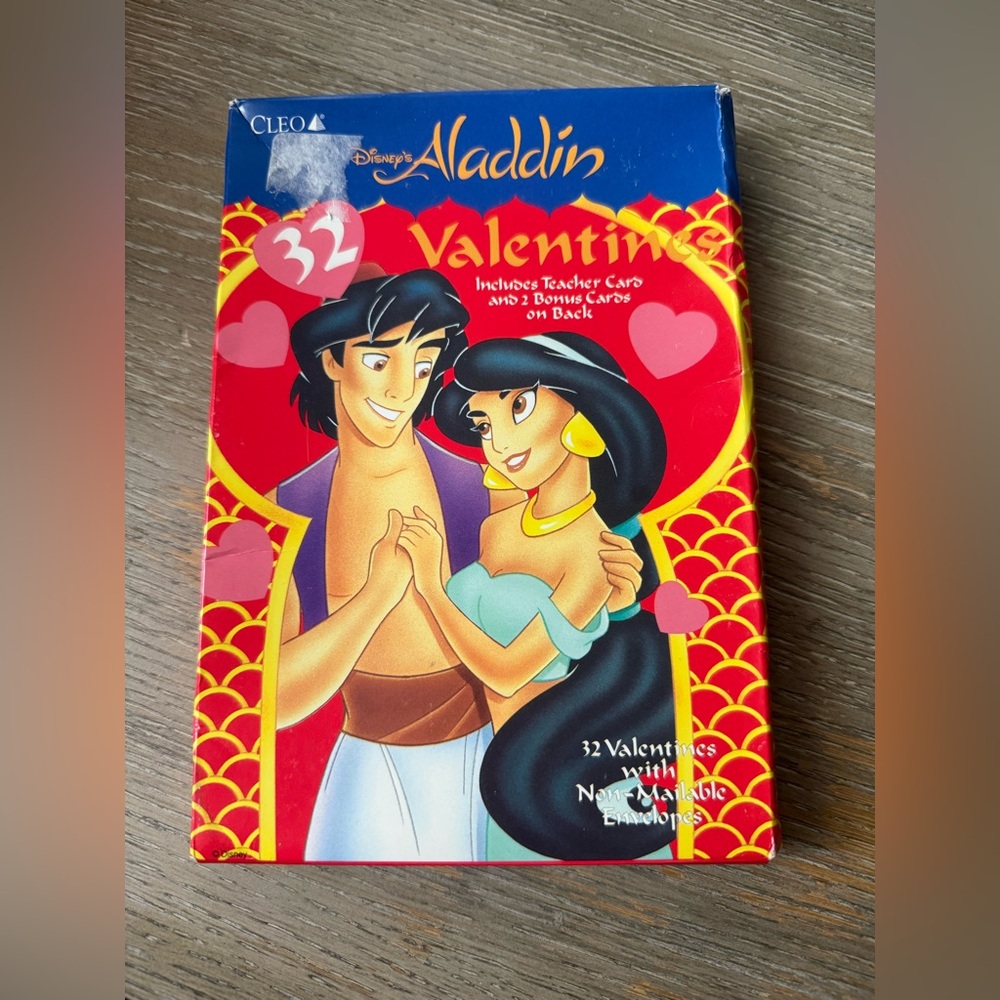 Vintage Disneys Aladdin Cleo Valentines Day Cards